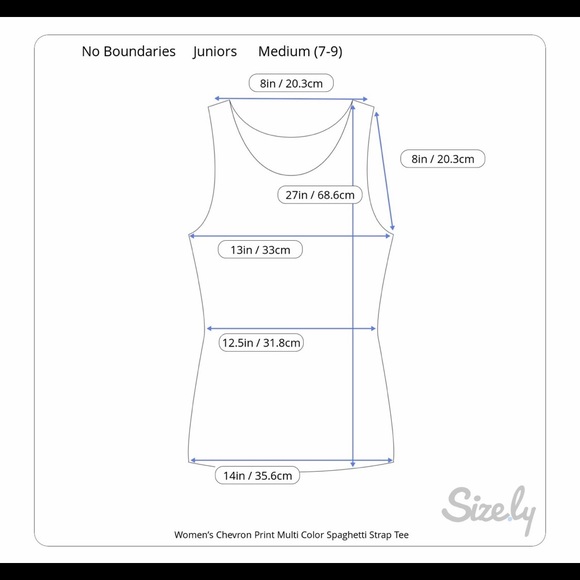 Chevron Printed Multi Color Tank - Picture 6 of 6